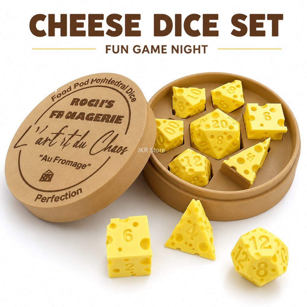 Party Games At Home - Irregular Cheese Dice Box Ornament Creative