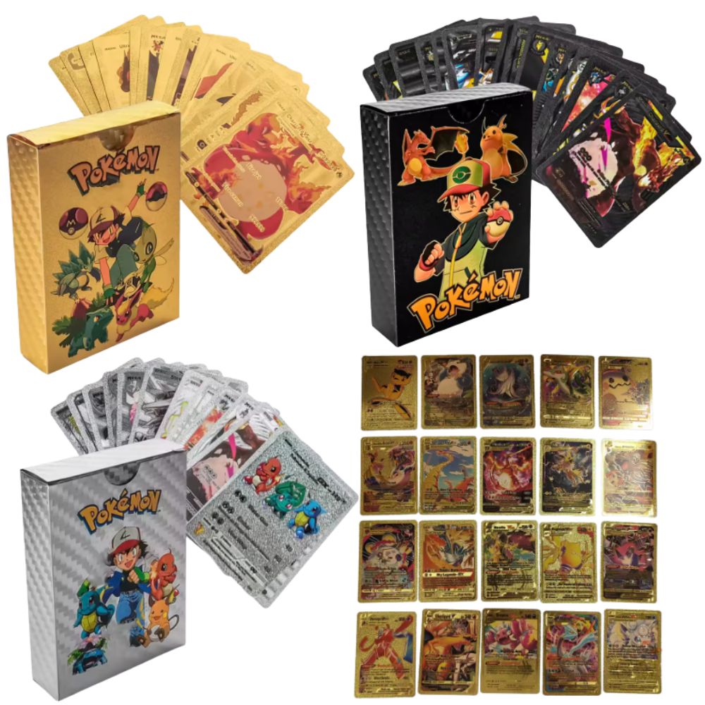 55PCS Pokémon Cards Vmax GX Go - огляд і ціна Party Games In Spanish