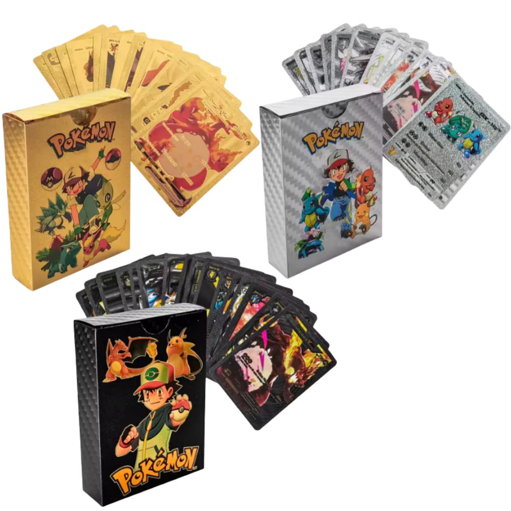 55PCS Pokémon Cards Vmax GX Go - огляд і ціна Party Games In Spanish