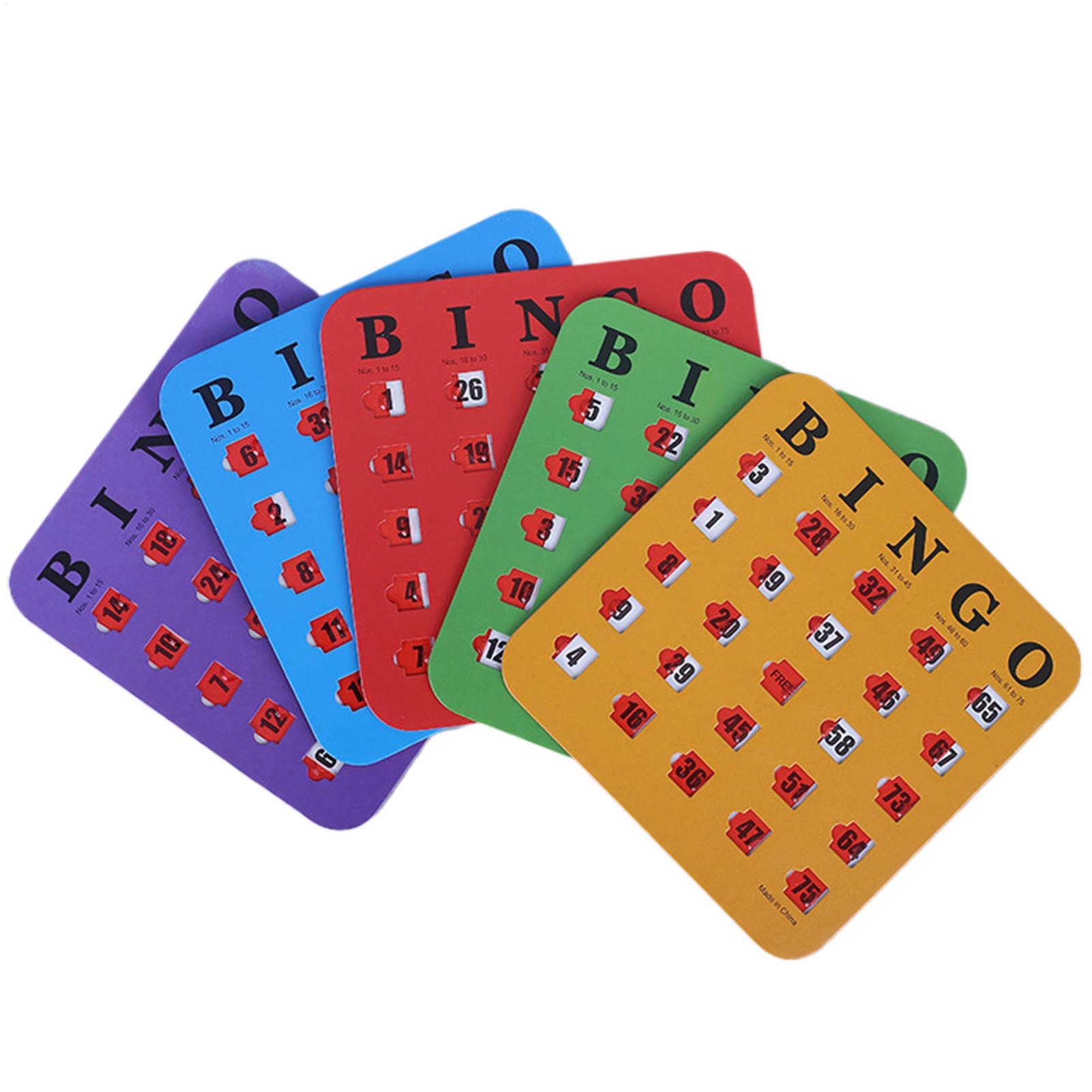 5pcs Sliding Bingo Game Cards  - огляд і ціна Party Games At Home