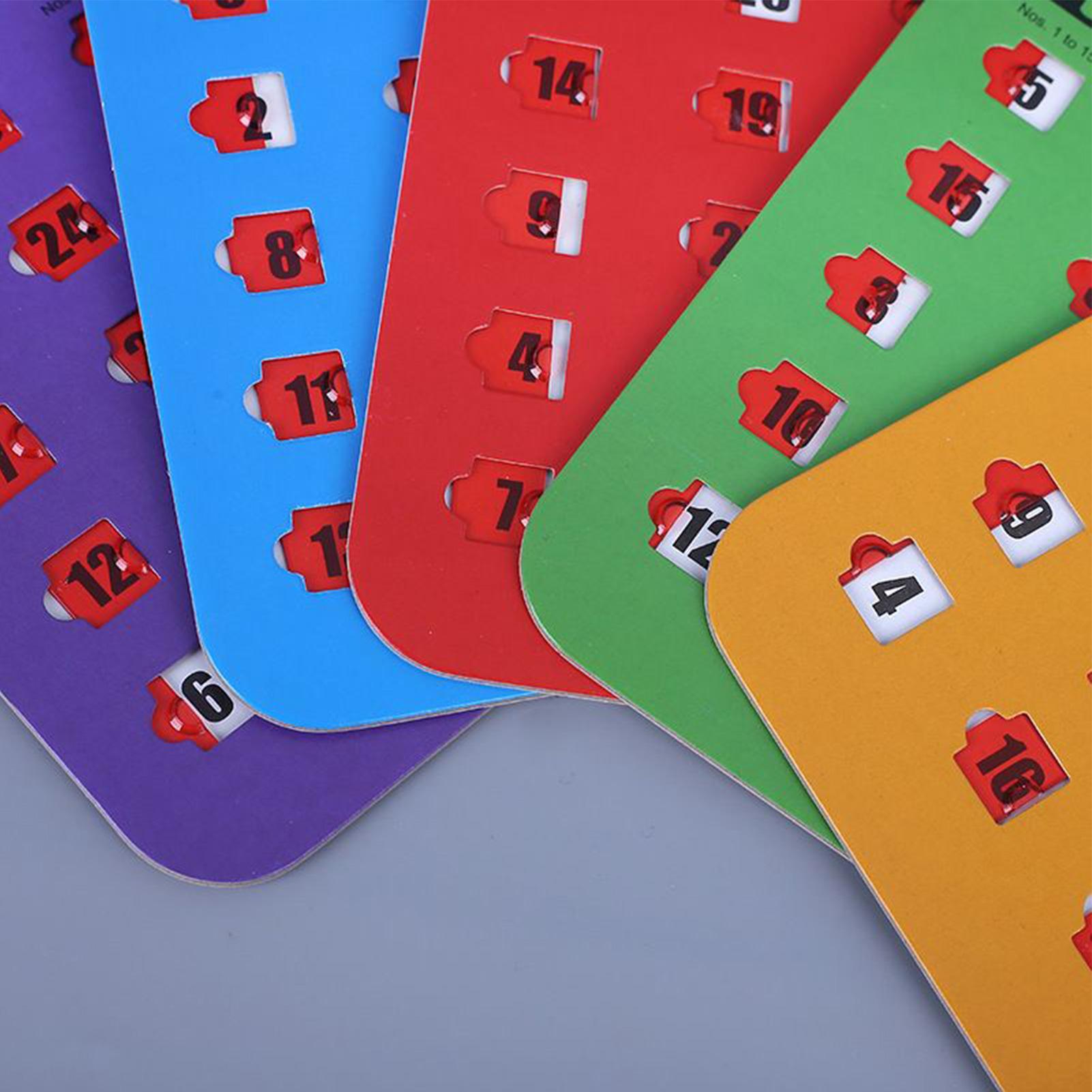 5pcs Sliding Bingo Game Cards  - огляд і ціна Party Games At Home