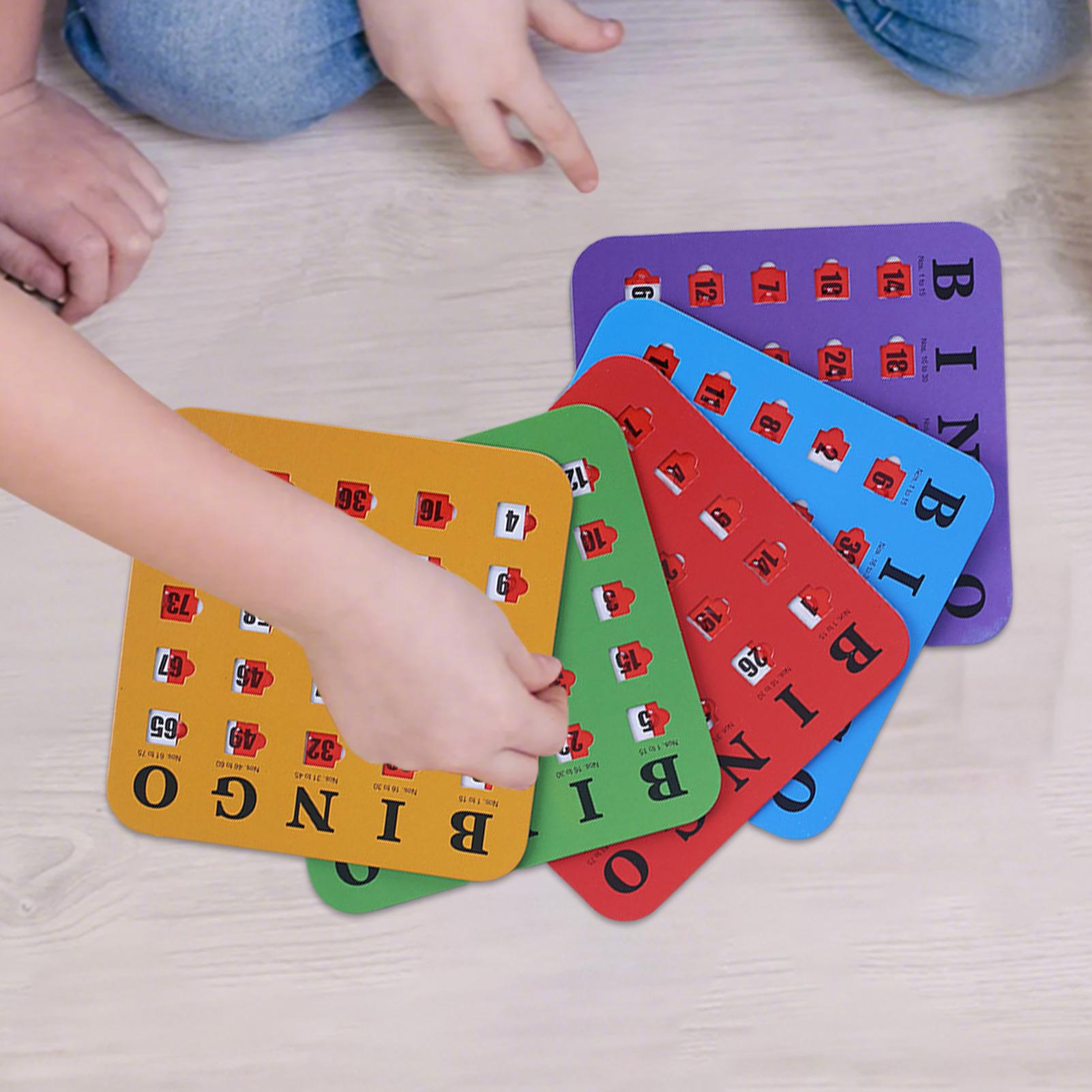 5pcs Sliding Bingo Game Cards  - огляд і ціна Party Games At Home