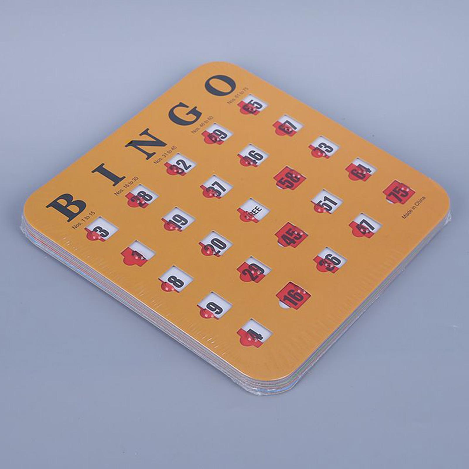 5pcs Sliding Bingo Game Cards  - огляд і ціна Party Games At Home
