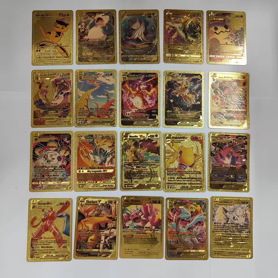 New 55PCS Pokémon Cards Vmax G - огляд і ціна Party Games In Spanish